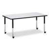 Rectangle Activity Table - 30" X 60", Mobile - Gray/Purple/Gray