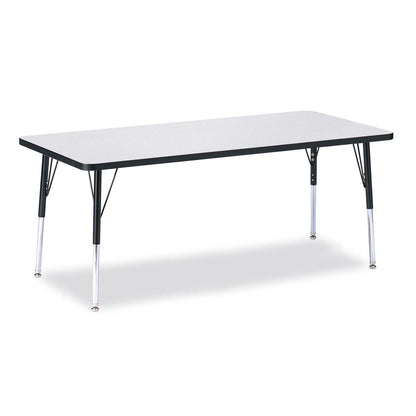 Rectangle Activity Table - 30" X 72", Mobile - Gray/Purple/Gray