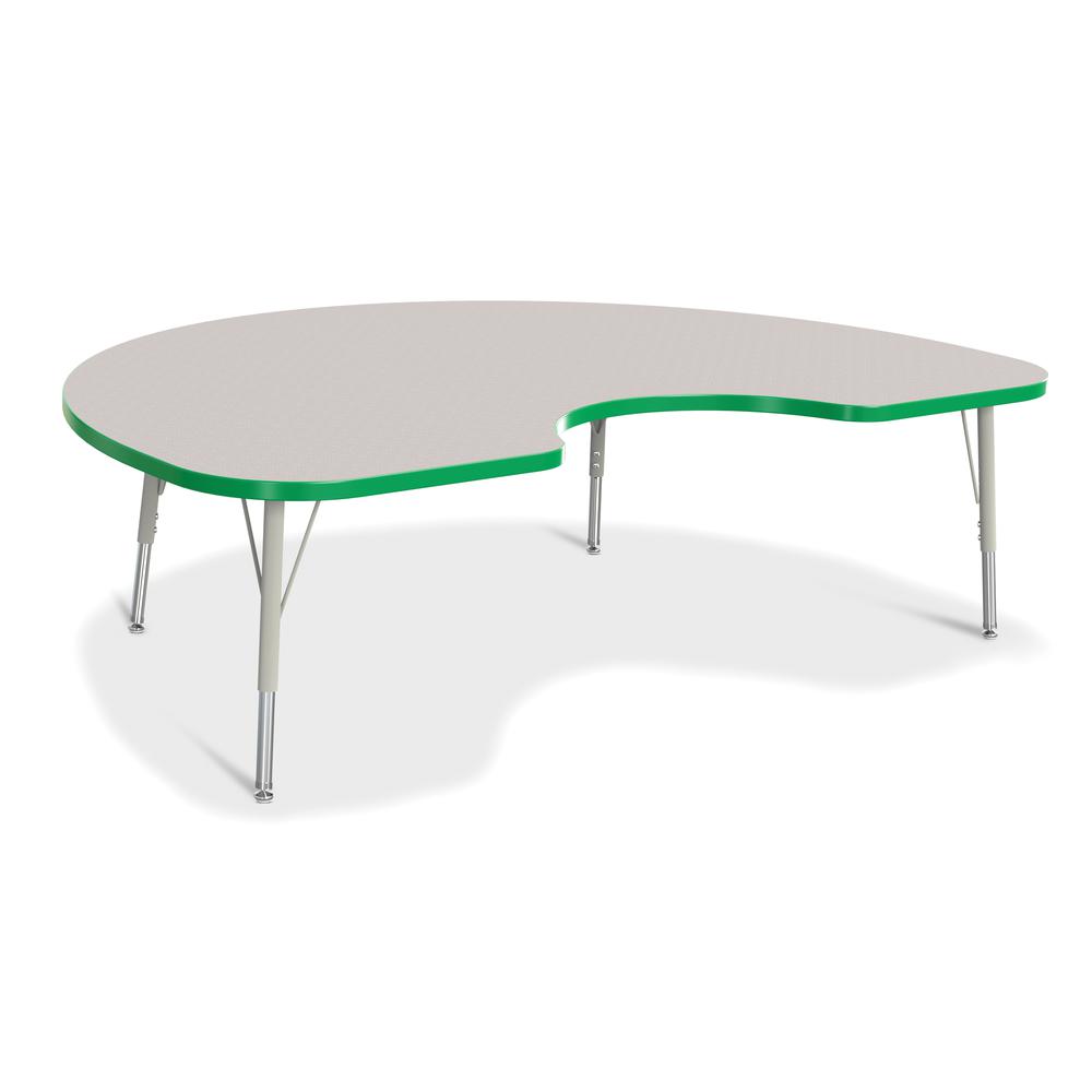 Kidney Activity Table - 48" X 72", Mobile - Gray/Purple/Gray