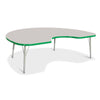 Kidney Activity Table - 48" X 72", Mobile - Gray/Purple/Gray