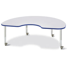 Kidney Activity Table - 48" X 72", Mobile - Gray/Blue/Gray
