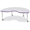 Kidney Activity Table - 48" X 72", Mobile - Gray/Purple/Gray