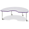 Kidney Activity Table - 48" X 72", Mobile - Gray/Purple/Gray