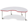 Kidney Activity Table - 48" X 72", Mobile - Gray/Purple/Gray