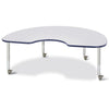 Kidney Activity Table - 48" X 72", Mobile - Gray/Navy/Gray