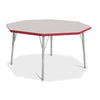 Round Activity Table - 48" Diameter, Mobile - Gray/Purple/Gray