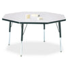 Octagon Activity Table - 48" X 48", Mobile - Gray/Purple/Gray