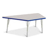Trapezoid Activity Tables - 30" X 60", Mobile - Gray/Purple/Gray