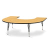 Horseshoe Activity Table - 66" X 60", Mobile - Gray/Purple/Gray