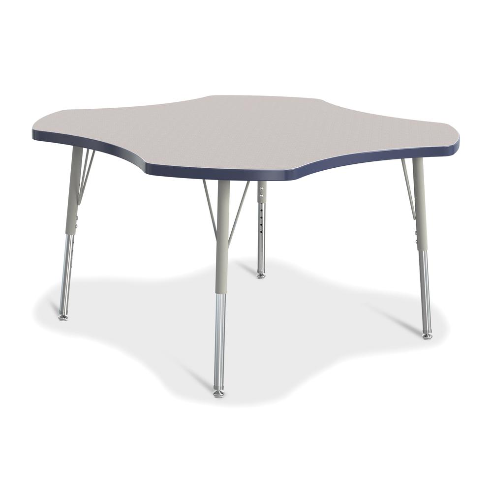 Four Leaf Activity Table - 48", Mobile - Gray/Purple/Gray
