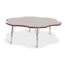 Six Leaf Activity Table - 60", Mobile - Gray/Purple/Gray