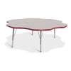 Six Leaf Activity Table - 60", Mobile - Gray/Purple/Gray