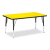 Rectangle Activity Table - 30" X 48", Mobile - Gray/Purple/Gray