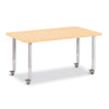 Rectangle Activity Table - 30" X 48", Mobile - Maple/Maple/Gray
