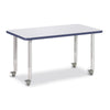 Rectangle Activity Table - 24" X 36", Mobile - Gray/Purple/Gray
