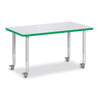 Rectangle Activity Table - 24" X 36", Mobile - Gray/Purple/Gray