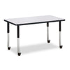 Rectangle Activity Table - 24" X 36", Mobile - Gray/Black/Black