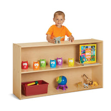 Straight-Shelf Storage, Natural Wood Color