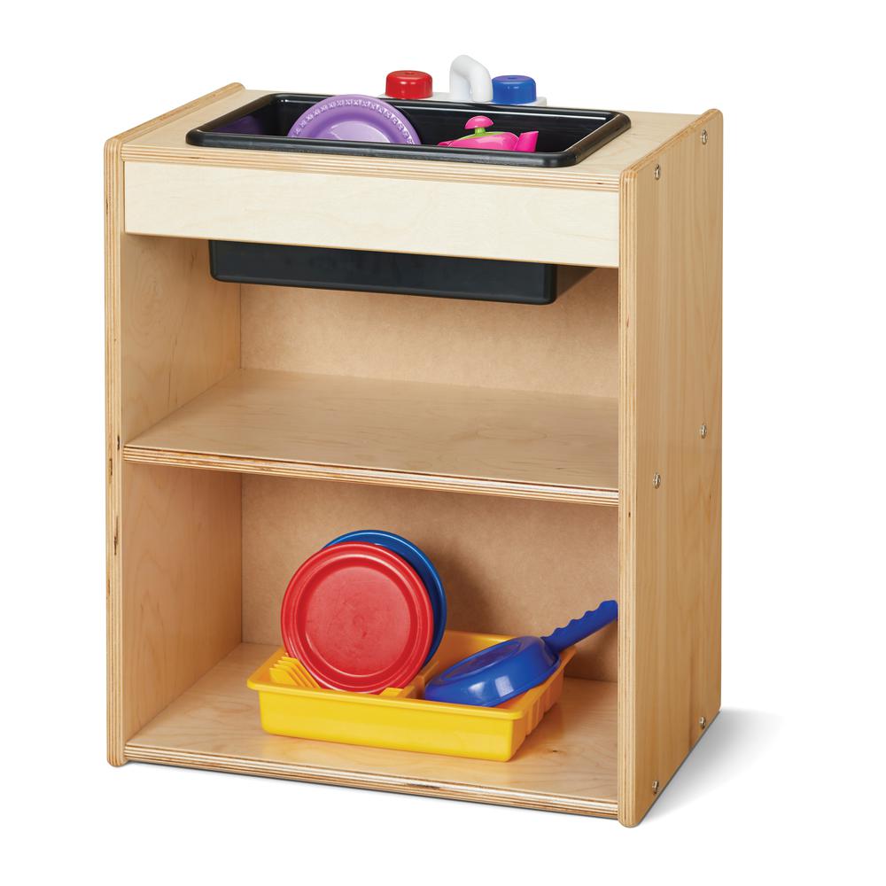 Play Kitchen Sink, Natural Wood Color
