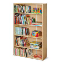 Tall Adjustable Shelf Bookcase, Brown Color