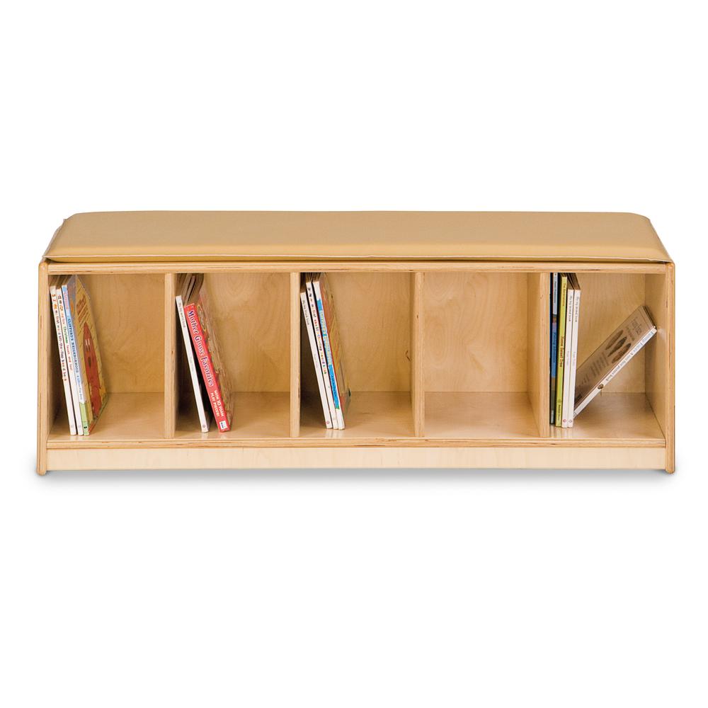 5 Section Bench Locker - Camel Cushion