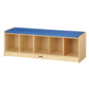 5 Section Bench Locker - Blue Cushion