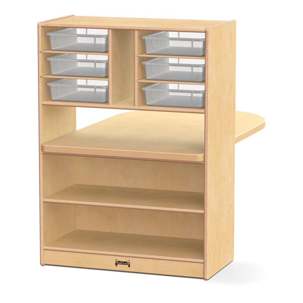 STEM Makerspace Table, Natural Wood Color