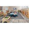 Rectangle Activity Table - 30" X 72", Mobile - Gray/Teal/Gray