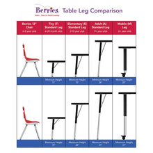Rectangle Activity Table - 24" X 48", Mobile - Gray/Blue/Gray
