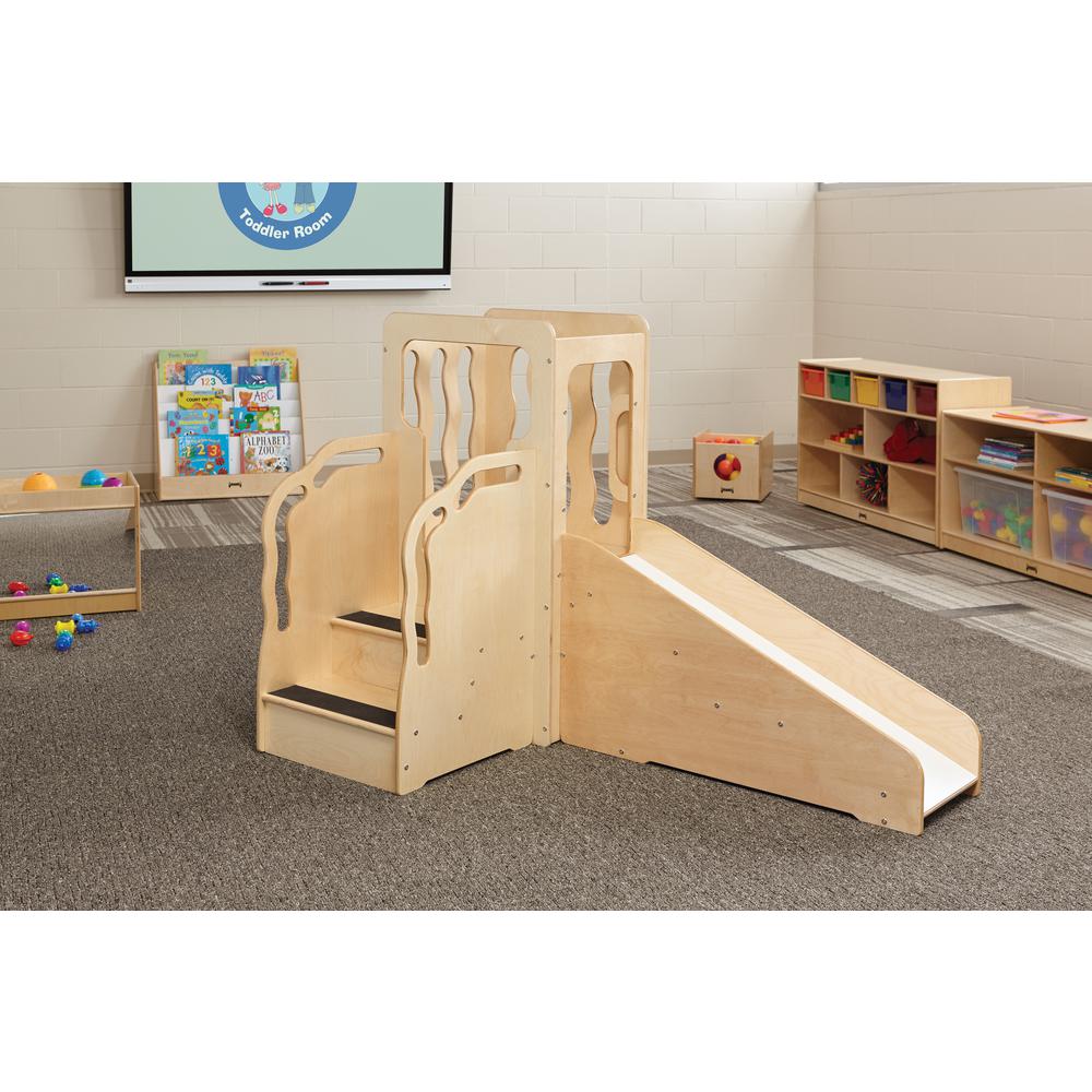 Low Combo Mobile Storage Unit - with Colored Bins