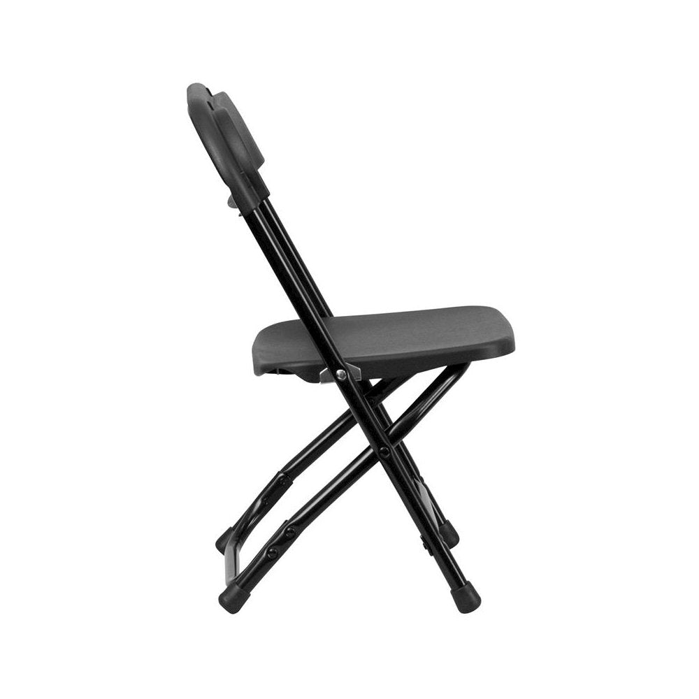 Kids Black Plastic Folding Chair