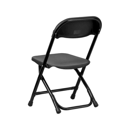 Kids Black Plastic Folding Chair