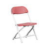 Kids Burgundy Plastic Folding Chair