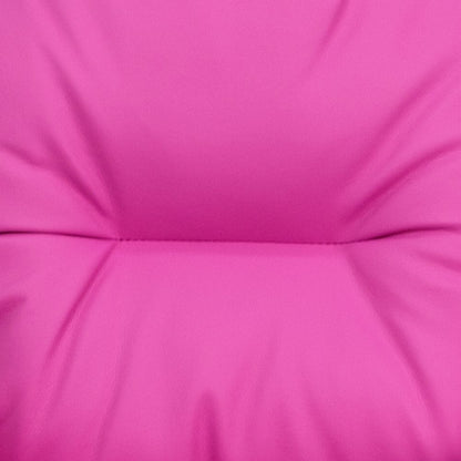 Contemporary Hot Pink Vinyl Kids Recliner with Cup Holder