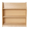 Natural Wooden 3 Shelf Book Display with Safe
