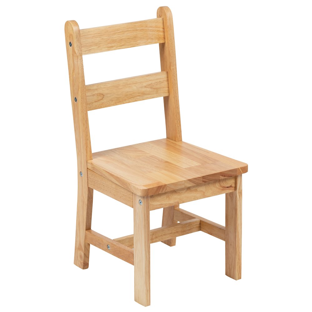 Solid Hardwood Table and Chair Set - 3 Piece Set - Natural