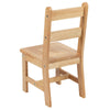 Solid Hardwood Table and Chair Set - 3 Piece Set - Natural