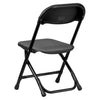 Kids Black Plastic Folding Chair