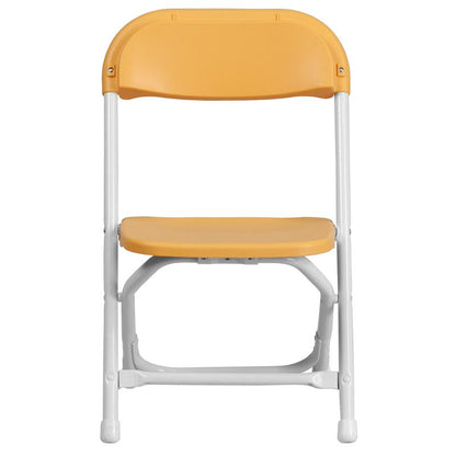 Kids Yellow Plastic Folding Chair