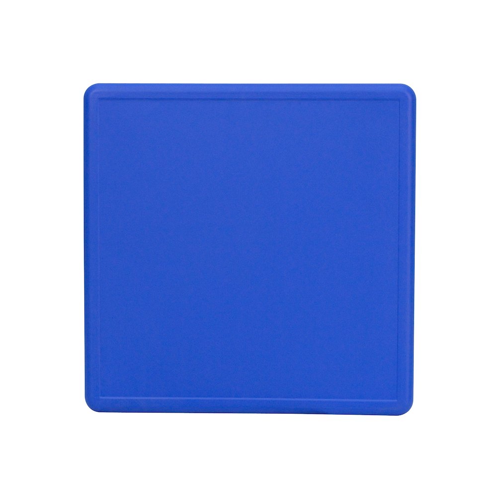 24'' Square Blue Plastic Height Adjustable Activity Table