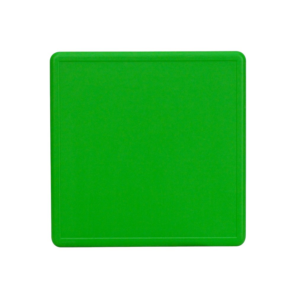 24'' Square Green Plastic Height Adjustable Activity Table