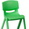 23.625''W x 47.25''L Green Plastic Height Activity Table Set with 6 Chairs