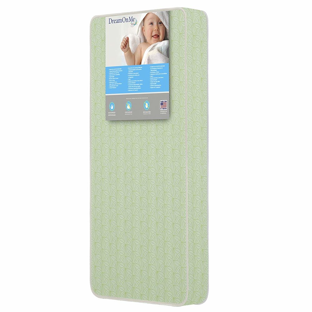 Dream On Me Bedtime 2-Sided Crib and Toddler 150 Coil Mattress
