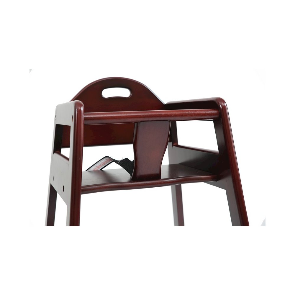 Solid Wood Stackable High Chair, Cherry