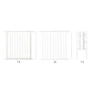 Flex L Safety Gate 35.4" - 87.8", White