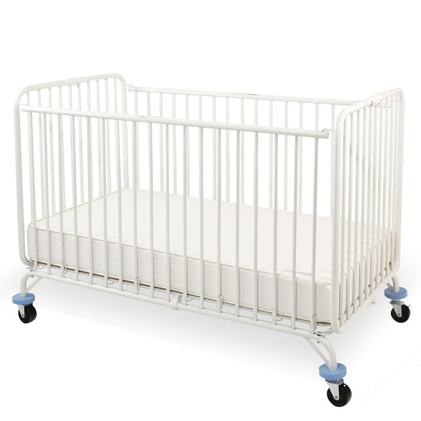 Full Size Metal Holiday Crib, White
