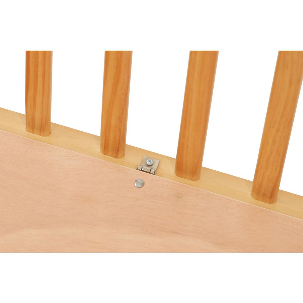 The Full size Wood Folding Crib-Natural