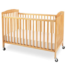 The Full Size Wood Folding Crib-Natural, Natural