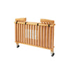 The Full size Wood Folding Crib-Natural