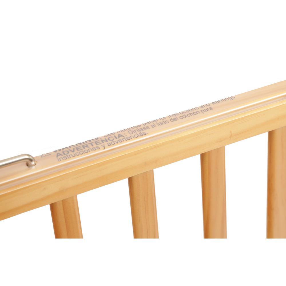 The Full size Wood Folding Crib-Natural